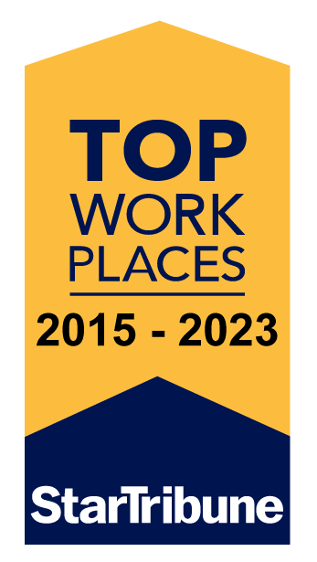 Star Tribune top work places logo.