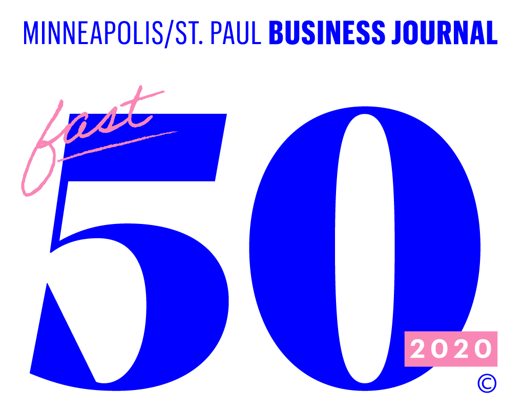 Minneapolis/St. Paul Business Journal fast 50 2020 logo.