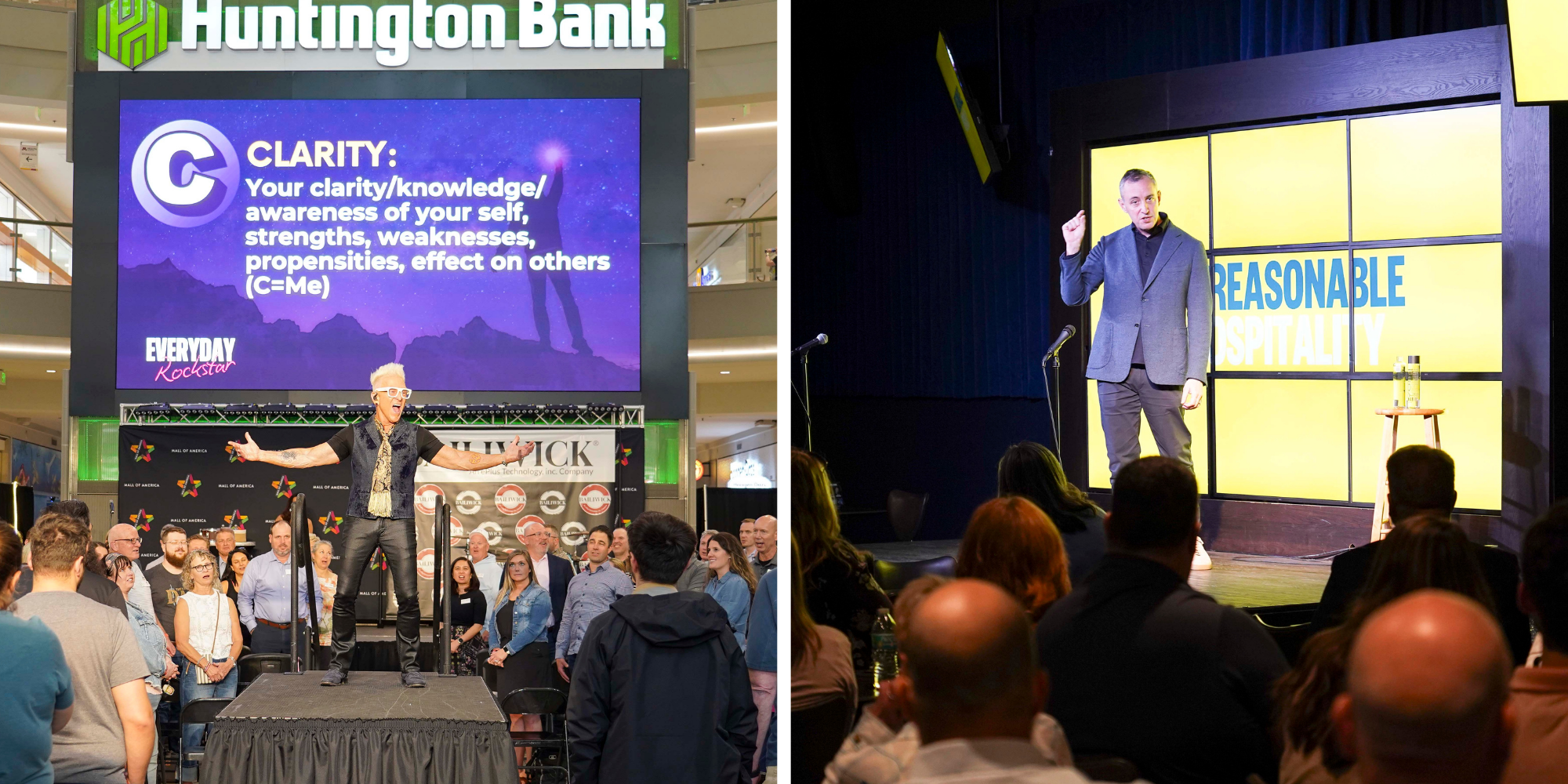 Will and Mark on stages speaking during the 2025 Bailiwick IT Summit.