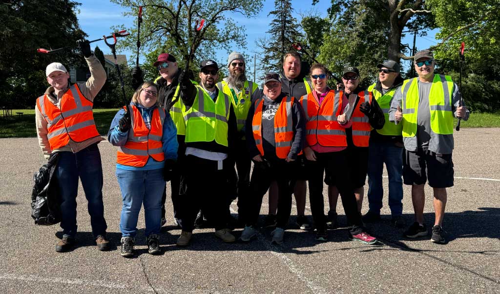 Bailiwick volunteers getting ready to cleanup some adopted roads.